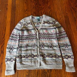Vintage 90’s Ralph Lauren Wool Fair Isle Cardigan
